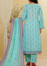 Aizal Printed Lawn Suits Stitched 3 Piece - AL25PFL 02